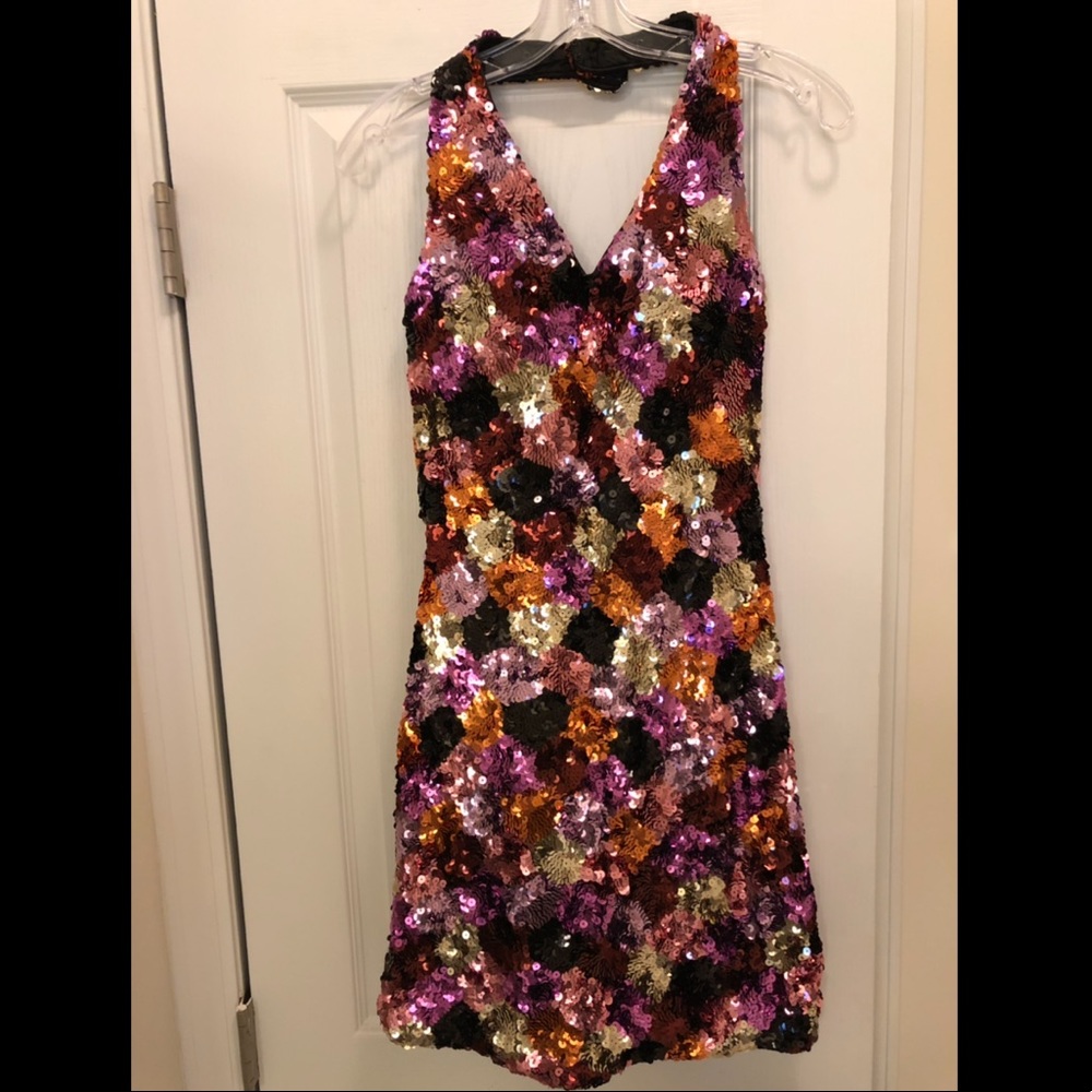 Multicolor Sequin dress- perfect for New Years!